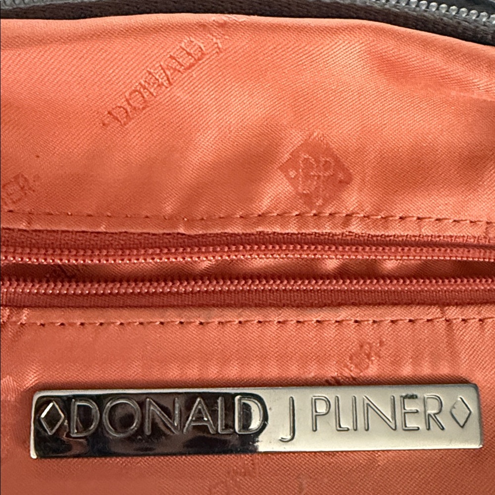 Donald J. Pliner Black and Brown Shoulder Bag - Picture 7 of 7